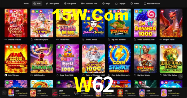 W62: Jogue Crash e Experimente Alta Recompensa Instantânea